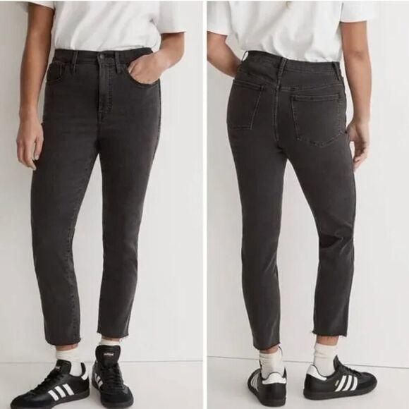 NEW Madewell Stovepipe Jeans in Banberry‎ Wash: Raw-Hem Edition, 25 - Picture 1 of 14